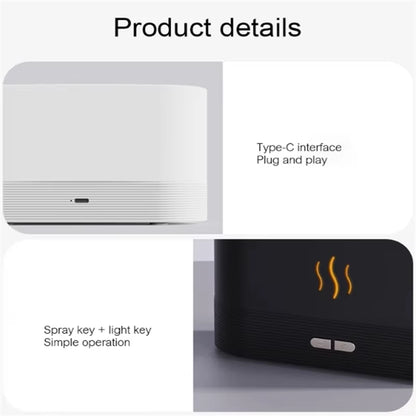 Kinscoter FlameGlow™ Aroma Diffuser – Ultrasonic Cool Mist Humidifier & Essential Oil Lamp in One