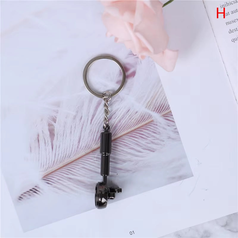 Creative Coffee Keychain Coffee Handle Keyring Portable Coffee Machine Pitcher Keyring Portable Coffeeware Accessories Gift